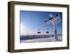 Ski Lift in Sunny but Freezing Weather-1photo-Framed Photographic Print