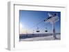 Ski Lift in Sunny but Freezing Weather-1photo-Framed Photographic Print