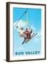 Ski Lift, Sun Valley, Idaho-null-Framed Art Print