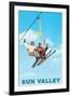 Ski Lift, Sun Valley, Idaho-null-Framed Art Print