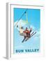 Ski Lift, Sun Valley, Idaho-null-Framed Art Print