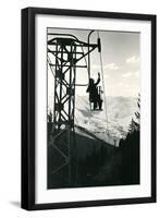 Ski Lift, Sun Valley-null-Framed Art Print