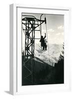 Ski Lift, Sun Valley-null-Framed Art Print