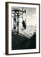 Ski Lift, Sun Valley-null-Framed Art Print