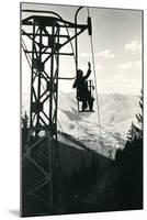 Ski Lift, Sun Valley-null-Mounted Art Print