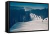 Ski Lifts and Ski Slopes-null-Framed Stretched Canvas