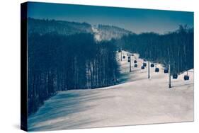 Ski Lifts and Ski Slopes-null-Stretched Canvas