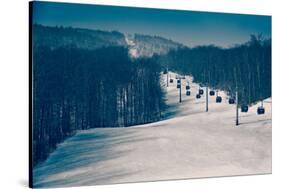 Ski Lifts and Ski Slopes-null-Stretched Canvas