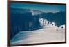 Ski Lifts and Ski Slopes-null-Framed Photo