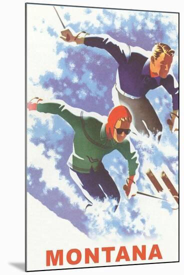 Ski Montana Poster-null-Mounted Art Print