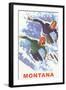 Ski Montana Poster-null-Framed Art Print