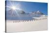 Ski mountaineers in the hochniochferner glacier, Austria, Europe.-ClickAlps-Stretched Canvas