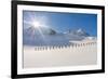 Ski mountaineers in the hochniochferner glacier, Austria, Europe.-ClickAlps-Framed Photographic Print