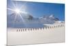 Ski mountaineers in the hochniochferner glacier, Austria, Europe.-ClickAlps-Mounted Photographic Print