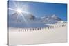 Ski mountaineers in the hochniochferner glacier, Austria, Europe.-ClickAlps-Stretched Canvas