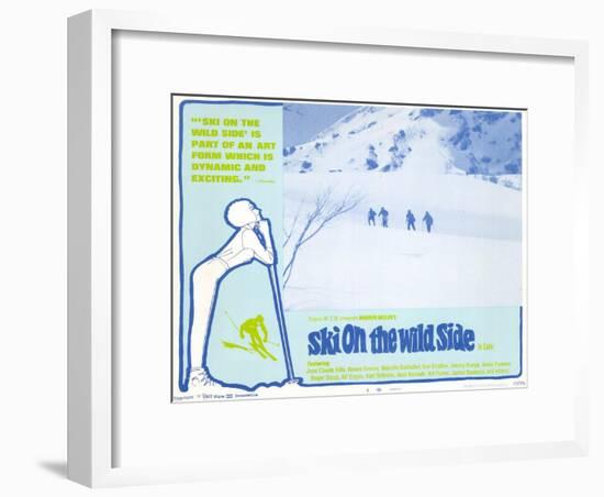 Ski on the Wild Side, 1967-null-Framed Art Print