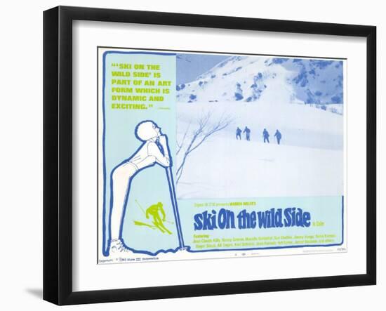 Ski on the Wild Side, 1967-null-Framed Art Print