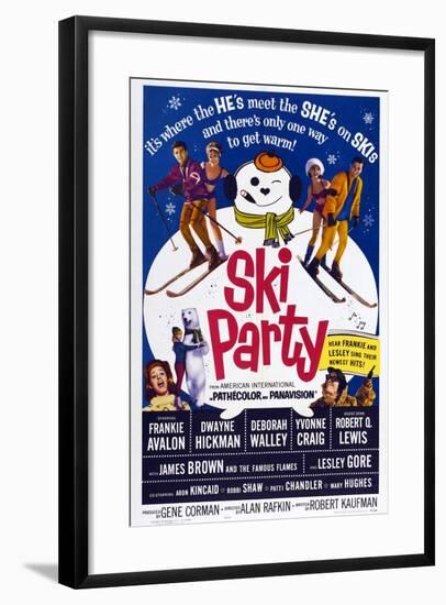 Ski Party, 1965-null-Framed Art Print