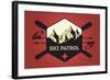 Ski Patrol Badge - Vector Style-Lantern Press-Framed Art Print