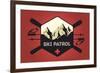 Ski Patrol Badge - Vector Style-Lantern Press-Framed Art Print