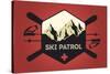 Ski Patrol Badge - Vector Style-Lantern Press-Stretched Canvas