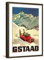 Ski Patrol Gstaad-null-Framed Art Print