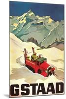 Ski Patrol Gstaad-null-Mounted Art Print