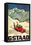 Ski Patrol Gstaad-null-Framed Stretched Canvas