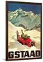 Ski Patrol Gstaad-null-Framed Art Print