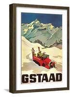 Ski Patrol Gstaad-null-Framed Art Print