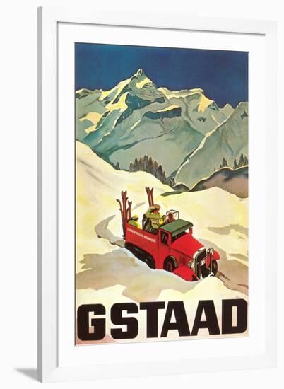 Ski Patrol Gstaad-null-Framed Art Print