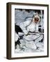 "Ski Patrol Soldier," March 27, 1943-Mead Schaeffer-Framed Giclee Print