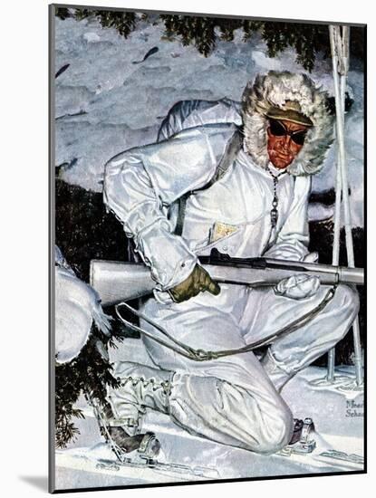 "Ski Patrol Soldier," March 27, 1943-Mead Schaeffer-Mounted Giclee Print