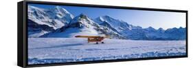 Ski Plane Mannlichen Switzerland-null-Framed Stretched Canvas