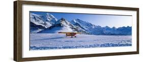 Ski Plane Mannlichen Switzerland-null-Framed Photographic Print