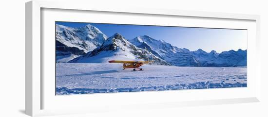 Ski Plane Mannlichen Switzerland-null-Framed Photographic Print