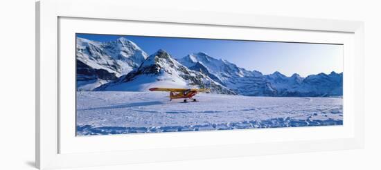 Ski Plane Mannlichen Switzerland-null-Framed Photographic Print