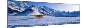 Ski Plane Mannlichen Switzerland-null-Mounted Photographic Print