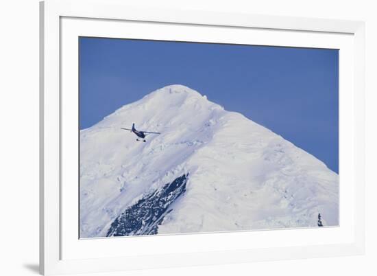 Ski Plane Near Mount Mckinley Base Camp-null-Framed Photographic Print