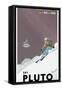 Ski Pluto-Steve Thomas-Framed Stretched Canvas