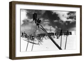 Ski Poles. Gloves. Skis-null-Framed Photographic Print