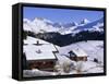 Ski Resort, Arosa, Graubunden Region, Swiss Alps, Switzerland, Europe-John Miller-Framed Stretched Canvas