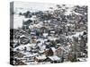 Ski Resort Chalets, Verbier, Valais, Wallis, Switzerland-Walter Bibikow-Stretched Canvas