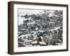 Ski Resort Chalets, Verbier, Valais, Wallis, Switzerland-Walter Bibikow-Framed Premium Photographic Print