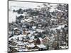 Ski Resort Chalets, Verbier, Valais, Wallis, Switzerland-Walter Bibikow-Mounted Photographic Print