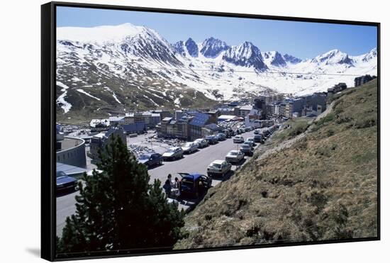 Ski Resort on French Border, Pas De La Casa, Andorra, Pyrenees-Jeremy Bright-Framed Stretched Canvas