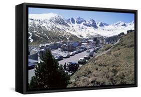 Ski Resort on French Border, Pas De La Casa, Andorra, Pyrenees-Jeremy Bright-Framed Stretched Canvas