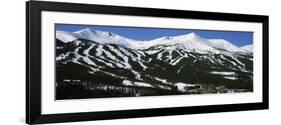 Ski Resorts in Front of a Mountain Range, Breckenridge, Summit County, Colorado, USA-null-Framed Photographic Print