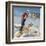 Ski saut-Bruno Pozzo-Framed Art Print