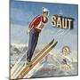 Ski saut-Bruno Pozzo-Mounted Art Print